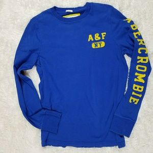 Men's Abercrombie & Fitch (Blue/Yellow) Shirt (Md)